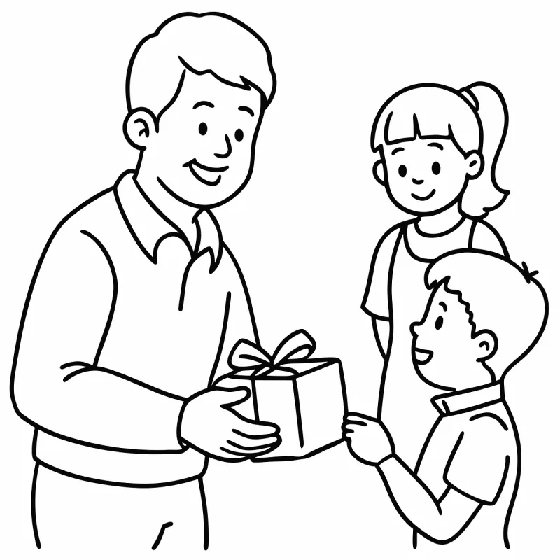 Father Gift Present Stickdatei – Weihnachten