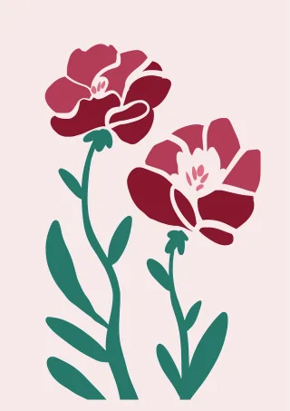 Flowers Rose Red Stickdatei