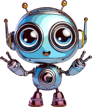 Robot Cartoon Technology Stickdatei – Kinder