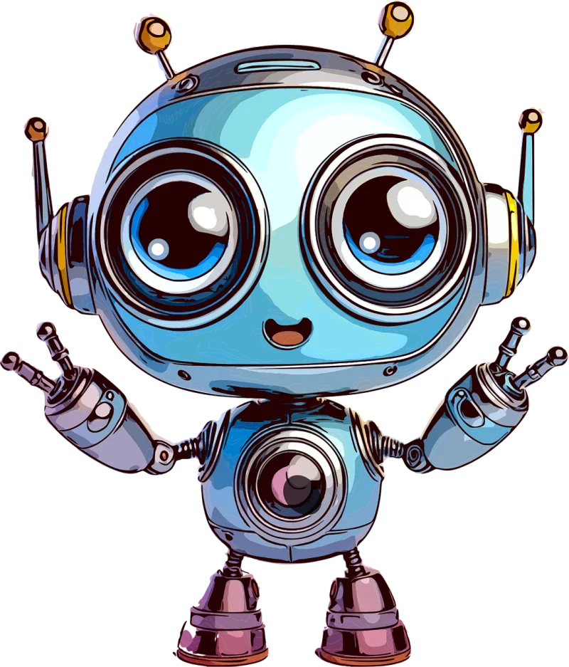 Robot Cartoon Technology Stickdatei – Kinder