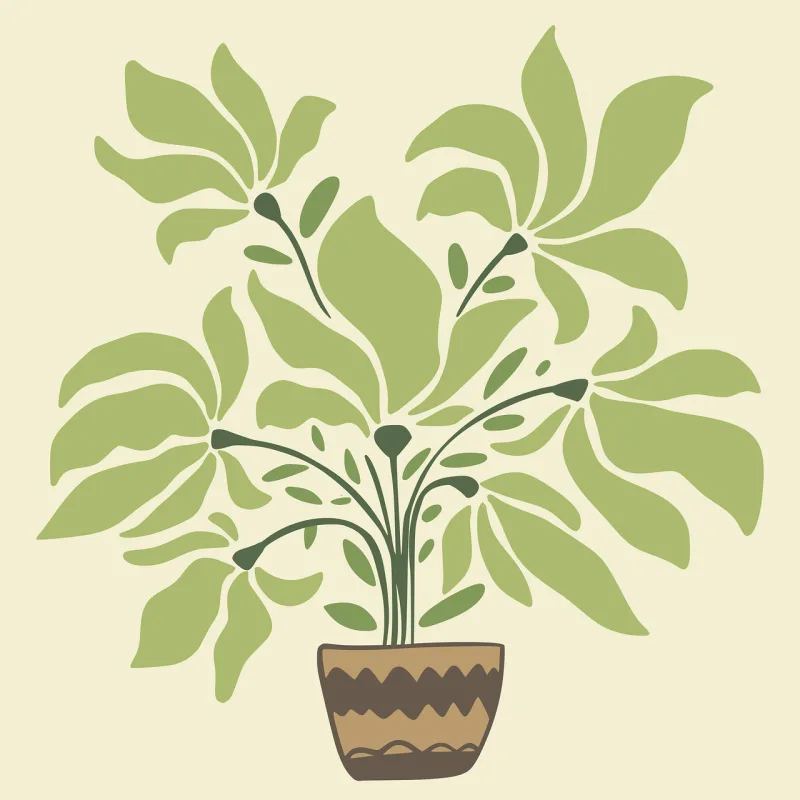 Botanical Potted plant Botanic Stickdatei – Weihnachten