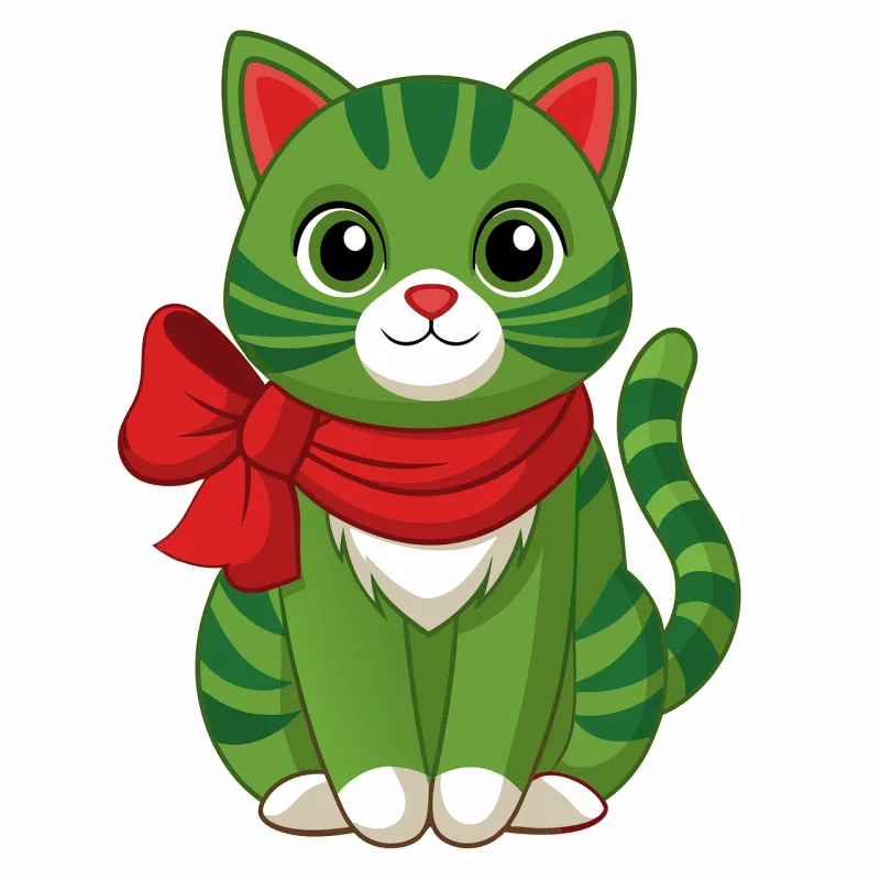 Ai generated Cat Cartoon Stickdatei – Tiere