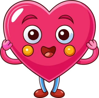Ai generated Love Heart Stickdatei