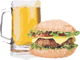 Burger Brew Beer Stickdatei