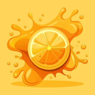 Ai generated Lemon Fruit Stickdatei