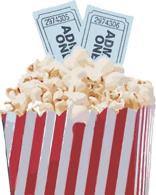 Popcorn Movie Pop Stickdatei