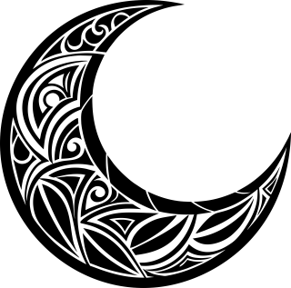 Ai generated Moon Crescent Stickdatei