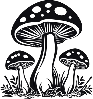 Ai generated Mushrooms Toadstools Stickdatei