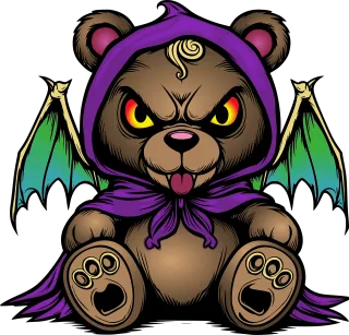 Evil Halloween Scary Stickdatei