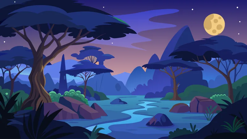 Ai generated Beautiful wallpaper Africa Stickdatei – Natur