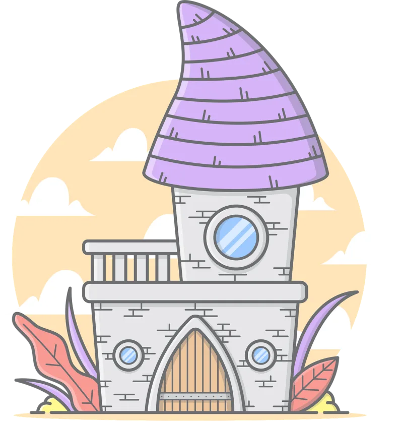 Castle Palace Kingdom Stickdatei – Kinder