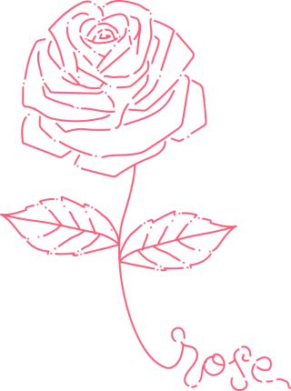 Rose Rose flower Beautiful flowers Stickdatei