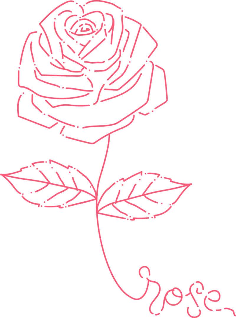 Rose Rose flower Beautiful flowers Stickdatei – Blumen