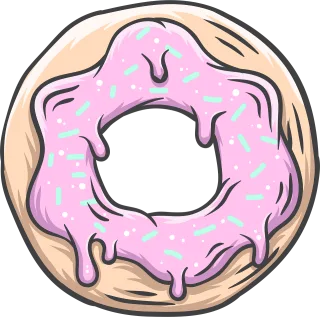 Donut Doughnut Food Stickdatei