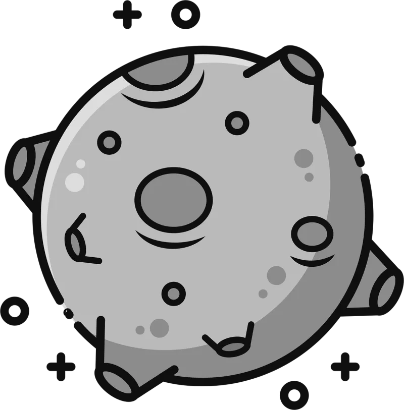 Moon Nature Full moon Stickdatei – Natur