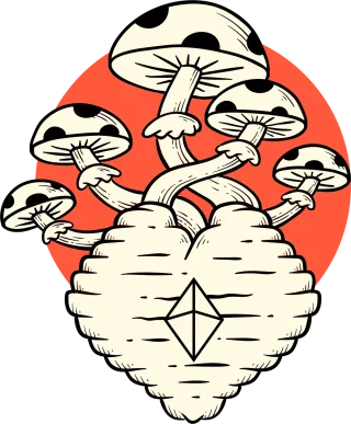 Mushroom Nature Fungus Stickdatei