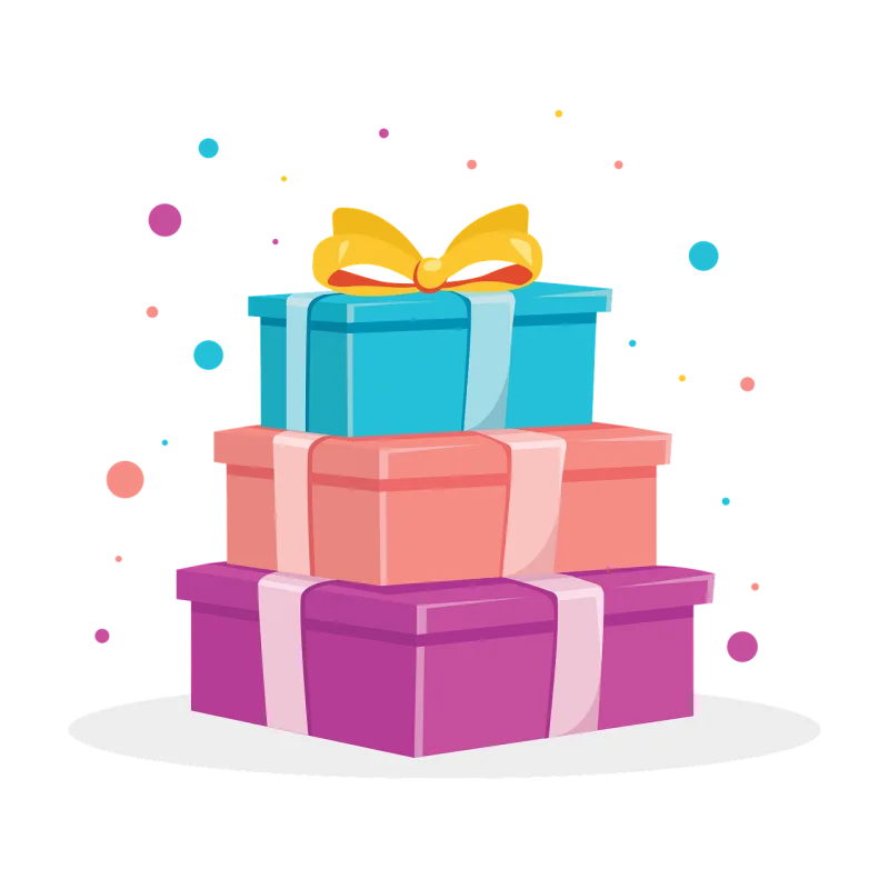 Gifts Box Present Stickdatei – Herzen & Liebe