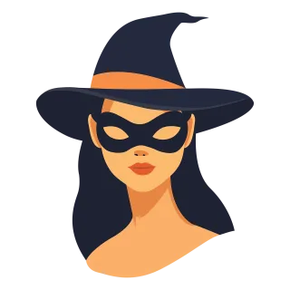 Girl Mask Hat Stickdatei – Kinder