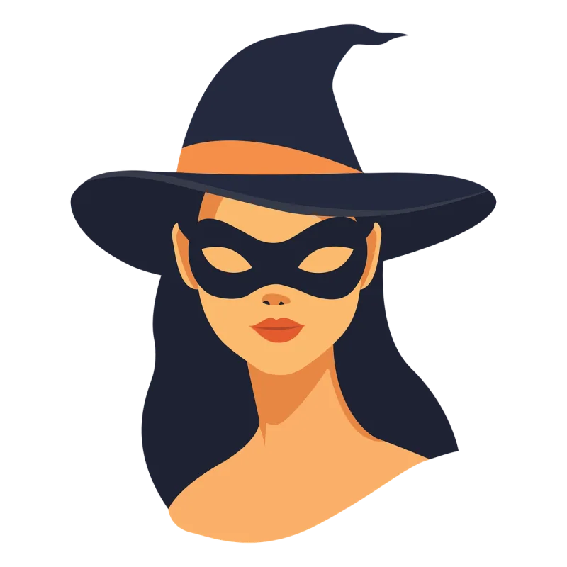 Girl Mask Hat Stickdatei – Kinder