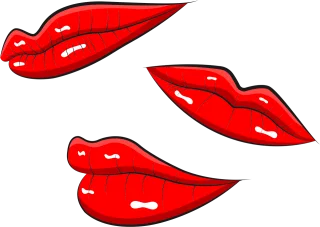 Lips Mouth Kiss Stickdatei