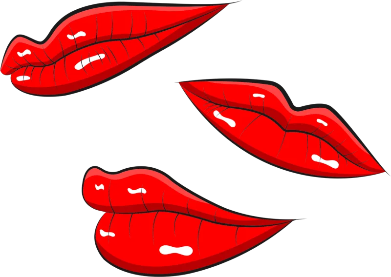 Lips Mouth Kiss Stickdatei – Herzen & Liebe