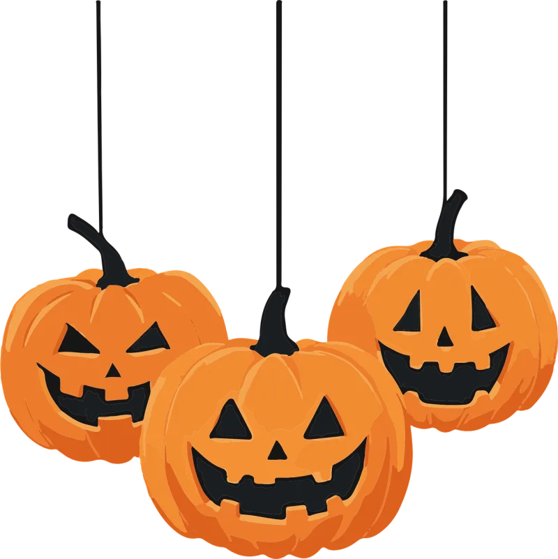 Pumpkins Spooky Halloween Stickdatei – Natur