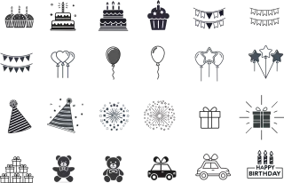 Party Celebration Celebrate Stickdatei