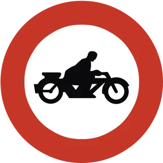 Ban Motorcycles Forbidden Stickdatei
