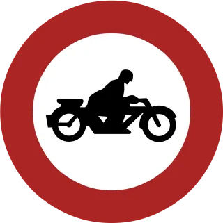 Ban Motorcycles Forbidden Stickdatei