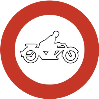 Ban Banned Motorcycles Stickdatei