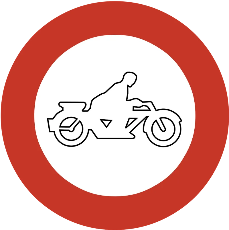 Ban Banned Motorcycles Stickdatei – Fahrzeuge