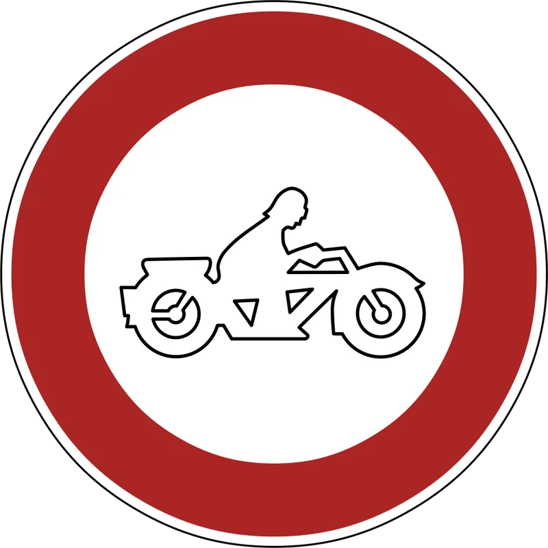 Ban Banned Motorcycles Stickdatei – Fahrzeuge