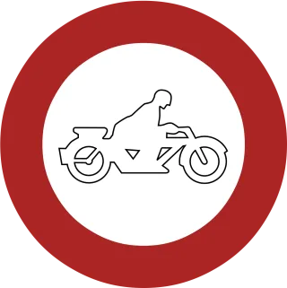 Ban Banned Motorcycles Stickdatei