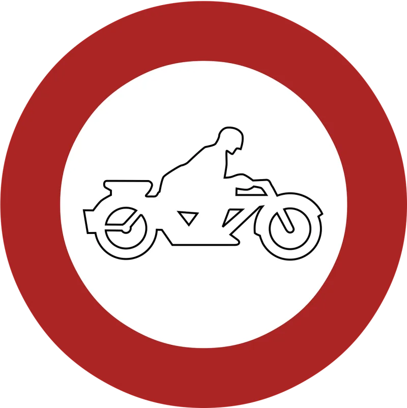 Ban Banned Motorcycles Stickdatei – Fahrzeuge
