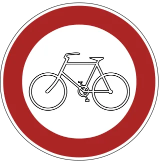 Ban Cyclists Warning Stickdatei