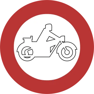 Motorcycle Restriction Prohibition Stickdatei