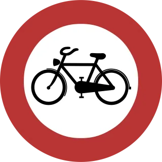Bicycles Restriction Prohibition Stickdatei