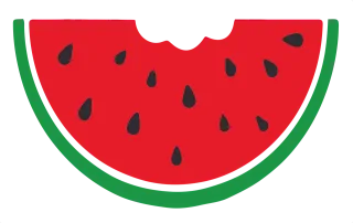 Watermelon Fruit Food Stickdatei