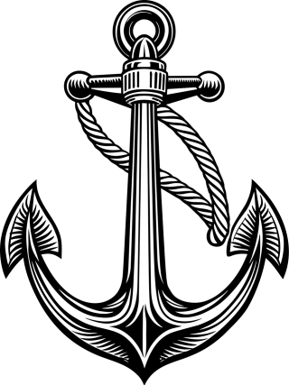 Ai generated Anchor Ship Stickdatei