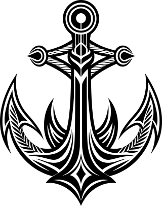 Ai generated Anchor Ship Stickdatei – Fahrzeuge