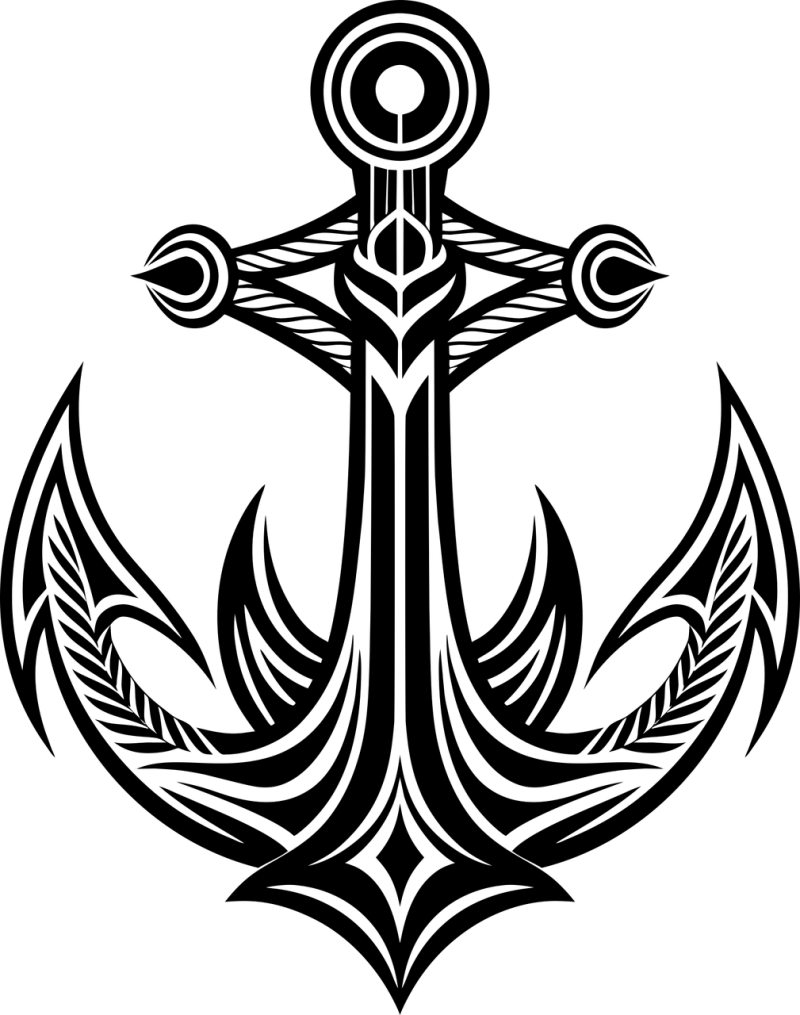 Ai generated Anchor Ship Stickdatei – Fahrzeuge
