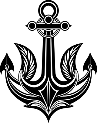 Ai generated Anchor Nature Stickdatei – Fahrzeuge