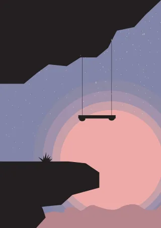 Sling Cliff Night Stickdatei