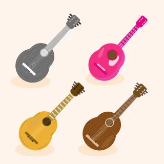 Guitar Music Instrument Stickdatei – Musik