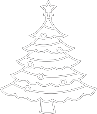 Christmas Tree Christmas tree Stickdatei
