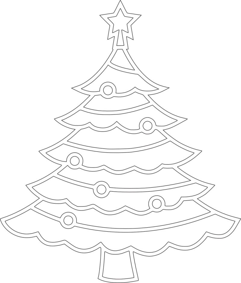 Christmas Tree Christmas tree Stickdatei – Weihnachten