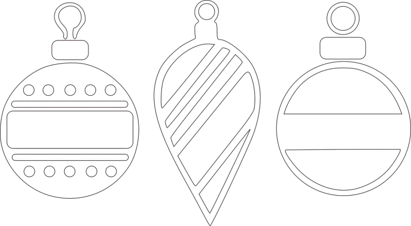 Christmas Ornament Christmas ornaments Stickdatei – Weihnachten