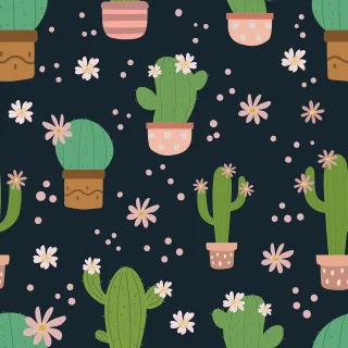 Cactus Cacti Flower Stickdatei