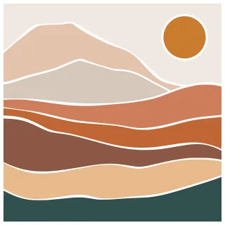 Mountain Art Draw Stickdatei