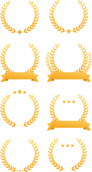 Laurel wreath Trophy Award Stickdatei – Weihnachten